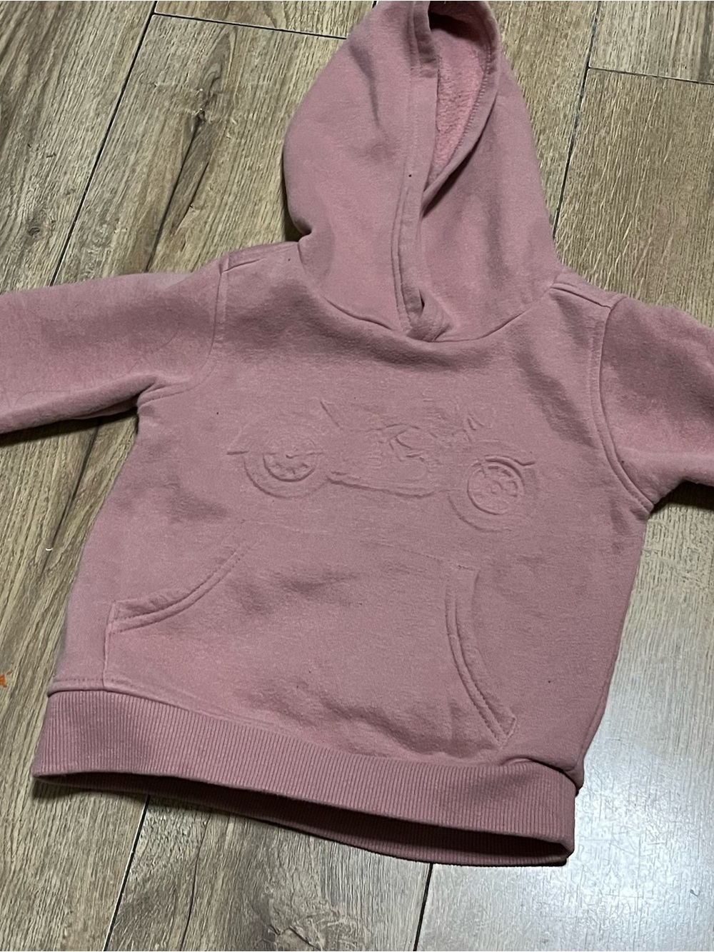 Boys' Dusty Rose Hooded Pullover Sweatshirt size 2T